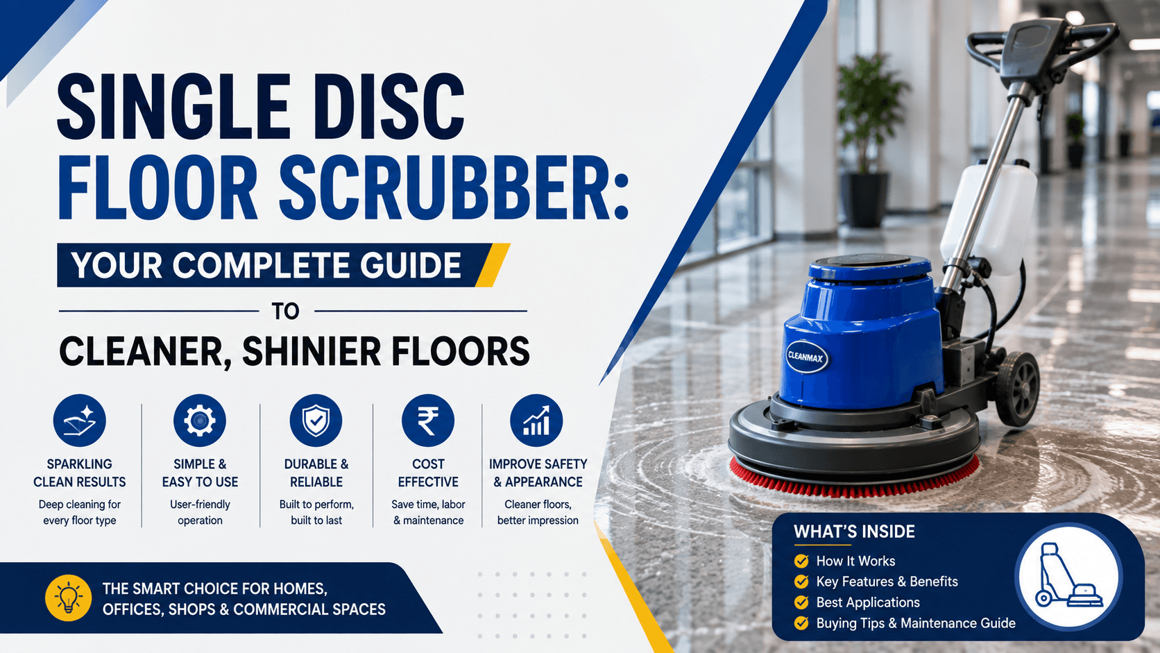 Single Disc Floor Scrubber: Your Complete Guide to Cleaner, Shinier Floors