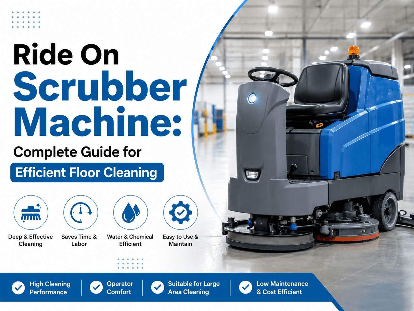 Ride On Scrubber Machine: Complete Guide for Efficient Floor Cleaning
